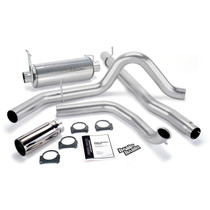 Banks Power 48653 - 00-03 Ford 7.3L / Excursion Monster Exhaust System - SS Single Exhaust w/ Chrome Tip