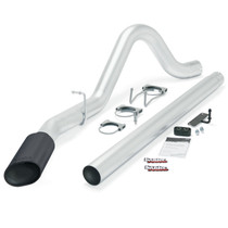 Banks Power 49780-B - 08-10 Ford 6.4 ECSB/CCSB (SWB) Monster Exhaust System - SS Single Exhaust w/ Black Tip
