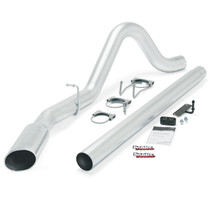 Banks Power 49780 - 08-10 Ford 6.4L ECSB/CCSB (SWB) Monster Exhaust System - SS Single Exhaust w/ Chrome Tip