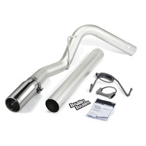 Banks Power 49774 - 10-13 Dodge 6.7L CCLB Monster Exhaust System - SS Single Exhaust w/ Chrome Tip