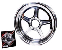 Billet Specialties RS035406522N - Street Lite Wheel 15x4 2.25BS 5x4.5 BC