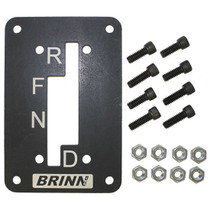 Brinn Transmission 70631 - Shifter Gate Plate - Steel - Black Powder Coat - Brinn Predator Circle Track Transmission - Each