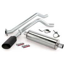 Banks Power 48353-B - 12 Chev 6.0L CCSB-2500HD Monster Exhaust System - SS Single Exhaust w/ Black Tip