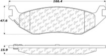 Centric 306.0898 - Fleet Performance Brake Pads with Hardware