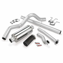 Banks Power 46299-B - 94-97 Ford 7.3L CCLB Monster Exhaust System - SS Single Exhaust w/ Black Tip