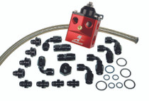 Aeromotive 17121 - A4 Dual Carburetor Regulator (P/N 13203) Kit (Incl. Reg/Hose/Hose Ends/Fittings)