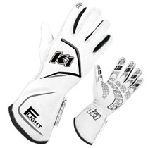 K1 Racegear 23-FLT-WG-S - Gloves Flight Small White