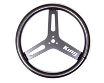 King Racing Products 1460 - Steering Wheel Alum Big Tube Black