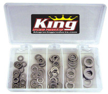 King Racing Products 2720 - Stainless Washer Kit .030 145pc