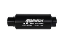 Aeromotive 12342 - Pro-Series In-Line Filter - AN-12 - 40 Micron SS Element - Nickel Chrome Finish