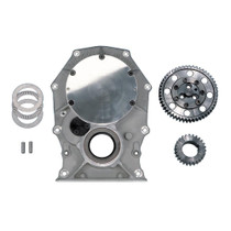 Milodon 13000 - Timing Gear Drive - 3 Gear Drive - Fixed Idler Gear - Billet Steel Gears - Aluminum Timing Cover Included - 3-Bolt Camshaft - Mopar B / RB-Series / 426 Hemi - Kit