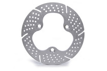 Mpd Racing MPD27500 - Brake Rotor - Drilled / Slotted - 10 in OD - 0.3750 in Thick - Aluminum - Natural - 3 Pin Sprint Car - Each