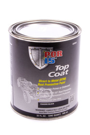 Por-15 45904 - Top Coat Chassis Black Paint Quart