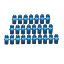 Russell 670038 - Performance -10 AN to 3/8in NPT Straight Flare to Pipe (Blue) (25 pcs.)