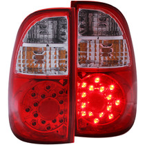 Anzo 311117 - 2005-2006 Toyota Tundra LED Taillights Red/Clear