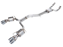 AWE 3015-42103 - 19-23 Audi C8 S6/S7 2.9T V6 AWD Touring Edition Exhaust - Chrome Silver Tips