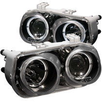 Anzo 121003 - 1994-1997 Acura Integra Projector Headlights w/ Halo Black