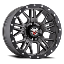 Mamba M25798312G - M25 17x9 6x139.7 ET12 Matte Grey w/ Black Lip Edge