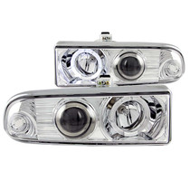 Anzo 111016 - 1998-2005 Chevrolet S-10 Projector Headlights w/ Halo Chrome