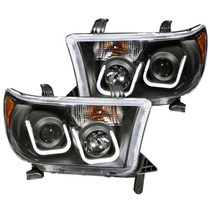 Anzo 111294 - 2007-2013 Toyota Tundra Projector Headlights w/ U-Bar Black