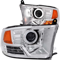 Anzo 111160 - 2009-2016 Dodge Ram 1500 Projector Headlights w/ Halo Chrome (CCFL)