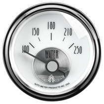 AutoMeter 2039 - 2-1/16 in. WATER TEMPERATURE, 100-250 Fahrenheit, PRESTIGE PEARL