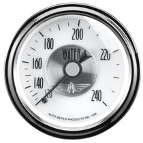 AutoMeter 2031 - 2-1/16 in. WATER TEMPERATURE, 120-240 Fahrenheit, PRESTIGE PEARL