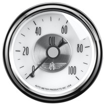 AutoMeter 2023 - 2-1/16 in. OIL PRESSURE, 0-100 PSI, PRESTIGE PEARL