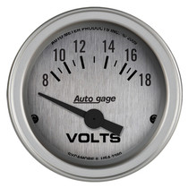 AutoMeter 2380 - 2-1/16 in. VOLTMETER, 8-18V, AUTO GAGE