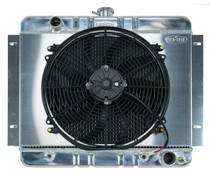 Cold Case Radiators CHN540AK - 62-67 Chevy Nova Aluminum Radiator And 16 Inch Fan Kit AT