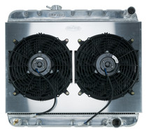 Cold Case Radiators GPG22K - 64-65 GTO w/ AC MT Aluminum Performance Radiator and Dual Fan Kit