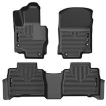 Husky Liners 95491 - 20-23 Mercedes-Benz GLE350/GLE450 Weatherbeater Black Front & 2nd Seat Floor Liners