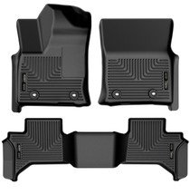 Husky Liners 95811 - 22-23 Lexus LX600 Weatherbeater Front & Second Seat Floor Liners - Black