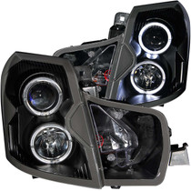 Anzo 121415 - 2003-2007 Cadillac Cts Projector Headlights w/ Halo Black