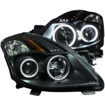 Anzo 121395 - 2008-2009 Nissan Altima (2 Door ONLY) Projector Headlights w/ Halo Black (CCFL)