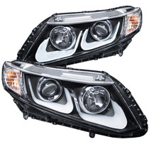 Anzo 121479 - 2012-2015 Honda Civic Projector Headlights w/ U-Bar Black