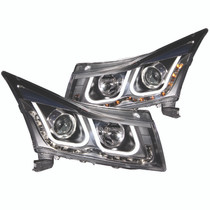 Anzo 121462 - 2011-2015 Chevrolet Cruze Projector Headlights w/ U-Bar Black