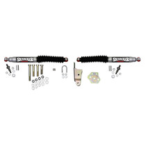 Skyjacker 9217 - Steering Stabilizer Dual Kit Silver w/Black Boots 94-97 Dodge Ram 1500/2500/3500