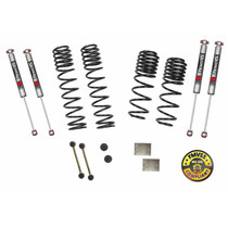 Skyjacker JL15BPMLT - Suspension Lift Kit w/Shock 1-1.5 Inch Lift 18-19 Jeep Wrangler W/Frt. And Rear Dual Rate/Long Travel Series Coil Springs Extended Sway Bar End Links Grade 8 Mounting Hdwr M95 Monotube Shocks