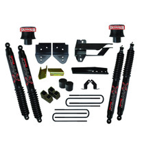 Skyjacker F1740SPB3 - Lift Kit 4 Inch Lift 17-19 Ford F-350 Super Duty Includes Metal Front Coil Spring Spacer Front/Rear Black Max Shocks Track Bar/Radius Arm/Steering Stab. Relocation Brackets Rear Block/U-Bolts