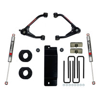 Skyjacker C7350PM - 2007-2013 GM 1500 4WD 3.5-4in UCA Lift Kit w/Rear Monotube M9500 Shocks