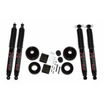 Skyjacker JK20-B - Suspension Lift Kit 07-18 Wrangler JK w/Shock Black MAX Shocks 2 Inch Lift Incl. Front/Rear 2 Inch Polyurethane Coil Spring Spacers w/Bump Stop Spacers