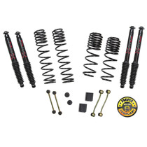 Skyjacker JL20BPBLT - Long Travel Series Suspension Lift Kit w/Shocks 2-2.5 Inch Lift 18-19 Jeep Wrangler Sport 18-19 Jeep Wrangler Sport S Incl. Long Travel Coil Springs Extended Sway Bar Links Bump Stop Extensions Long Travel Black Max Shocks