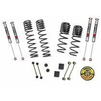 Skyjacker JL25RBPMLT - Suspension Lift Kit w/Shock 2-2.5 Inch Lift 18-19 Jeep Wrangler Unlimited Rubicon Incl. Frt./R. Dual Rate/Long Travel Series Coil Springs Extended Sway Bar End Links Grade 8 Mounting Hdwr M95 Monotube Shocks