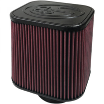 S&B KF-1000 - Air Filter For Intake Kits 75-1532, 75-1525 Oiled Cotton Cleanable Red