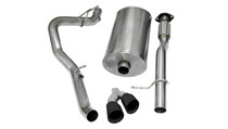 Corsa 09-13 Chevrolet Suburban 1500 5.3L V8 Black Sport Cat-Back Exhaust - 14914BLK