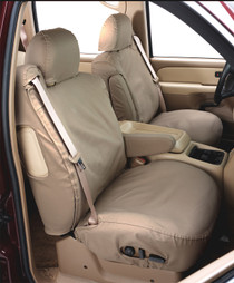 Covercraft SS2499WFTP - Waterproof Polyester SeatSaver Custom Front Row Seat Covers-Taupe