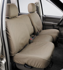 Covercraft SS3410WFTP - Waterproof Polyester SeatSaver Custom Front Row Seat Covers-Taupe