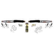 Skyjacker 9254 - Steering Stabilizer Dual Kit Silver w/Black Boots 05-18 Ford F-350/F-250 Super Duty