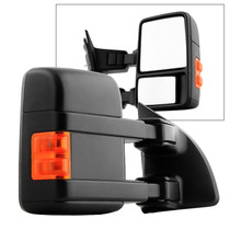 Spyder 9933134 - Xtune Ford Superduty 99-14 Manual Extendable Manual Adjust Mirror Amber- Right MIR-FDSD08S-MA-AM-R